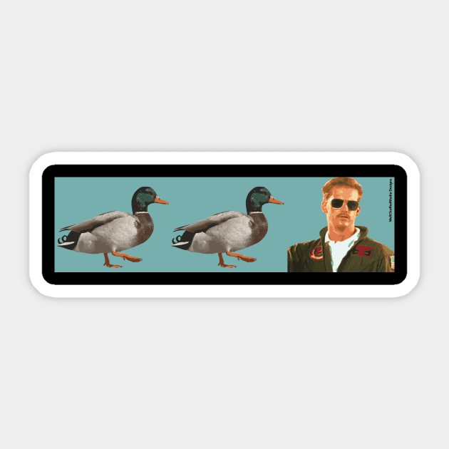 Duck Duck Goose Sticker by WellChuffedMedia Designs